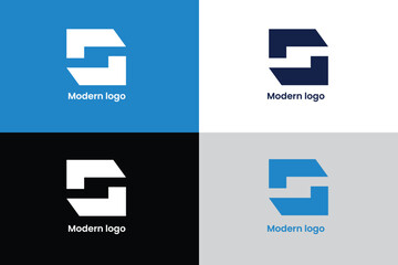 letter c geometric logo, letter O tech company logo, logomark