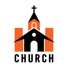 church logo vector art illustration