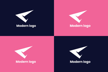 letter c logo, letter c and swoosh icon logo, wing logo, logomark