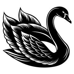 swan-in-shilhouette-style 