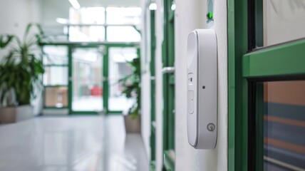 school equipped with P-IoT-enabled locks that can secure classrooms and entry points instantly in an emergency, keeping students safe