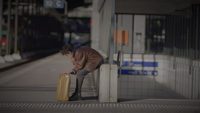 Two People Seeking Each Other Missing Being to Late Leaving