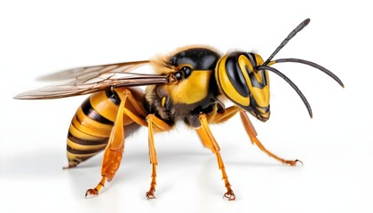 Hornet bee Isolated on white background