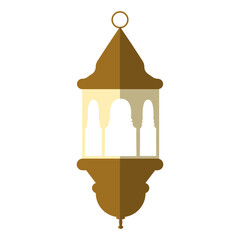 Vector Illustration of Ramadan Kareem Lantern. in Flat Style.