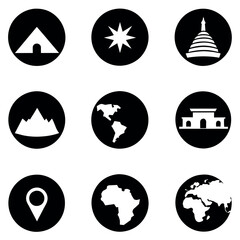 This the set of social media post icon vector illustration, a set of social media icon flat style