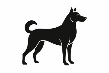 Dog Outline Icon Vector Design,dog outline, icon vector, dog vector design, pet silhouette, canine icon, line art dog, vector illustration, dog logo, minimalist dog, dog drawing