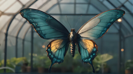 a butterfly that is sitting on a table