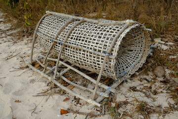 Indonesia Alor Island - Traditional handmade fish trap