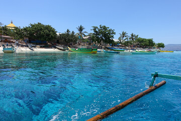 Obraz premium Indonesia Alor Island - Coastline with fishing village