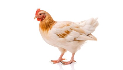 Chicken isolated on white background