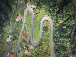 extreme roads in north madeira island