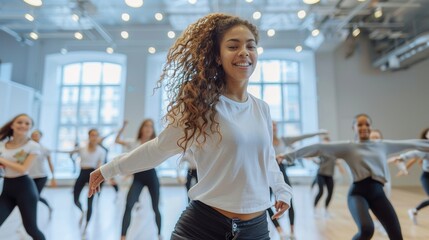 Choreographer Teaches Dance Movements