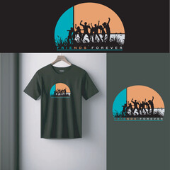 t-shirt design friends forever
