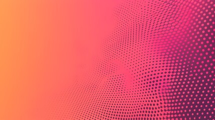 Pink and Tangerine Gradient Background with Black Microdots, Pink, tangerine, gradient background, microdots