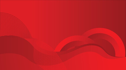red abstract background with red line elements modern design vector power point