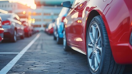 Close-up on a woman holding the keys of a car