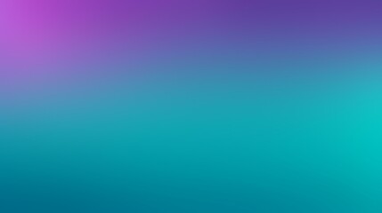 Fototapeta premium Teal to purple gradient background with noise texture, bold hues,Blurred Gradient