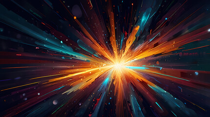 Naklejka premium abstract background resembling a colorful chaotic explosion of energy