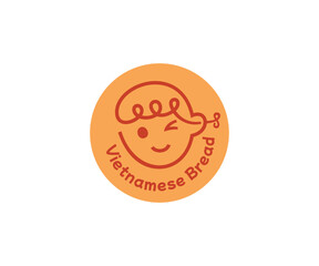 Bread logo icon design template elements. Vector of baby bread character. Usable for Branding and Business Logos.
