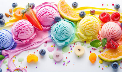 Tasty and Joyful Ice Cream Indulgence at Cafe