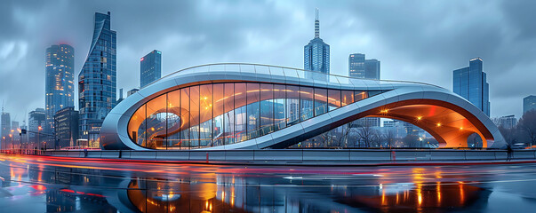 Obraz premium view of the city