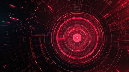 Obraz premium Abstract circle futuristic technology background