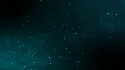 Cosmic Dust and a Teal Night Sky.