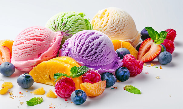 Family Fun in the Sun: Sharing Ice Cream on a Summer Holiday
