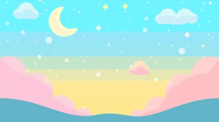 Sky and clouds with gradient filter, Nature abstract background