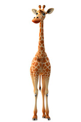 Obraz premium giraffe isolated on white transparent background, PNG file