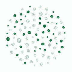 vector diffrent leafs pattern design