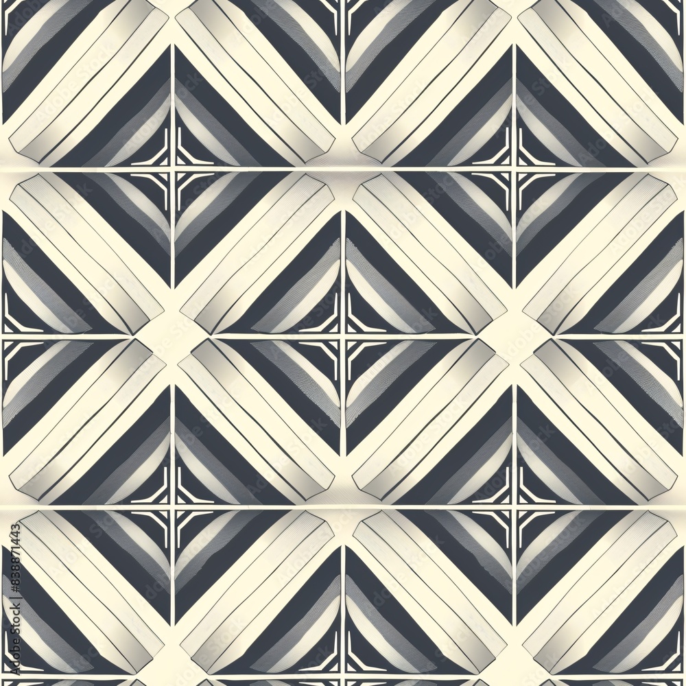 Poster a seamless pattern with a modern abstract design featuring geometric motifs and subtle gradients, cr