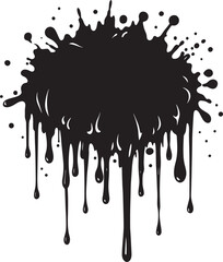ink splashes illustration black and white