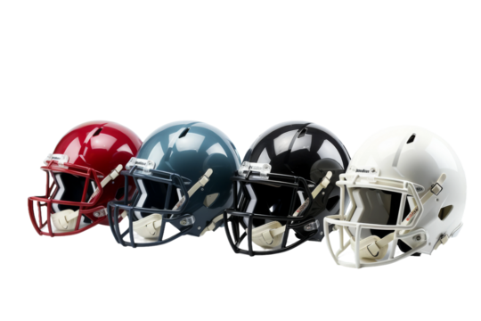 The Trio of Gridiron Guardians on a White or Clear Surface PNG Transparent Background.