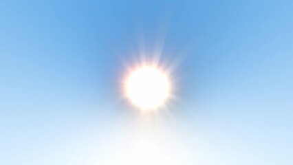 Sky, daytime, morning sun, shining sun, screensaver for events, presentations, etc., digital art