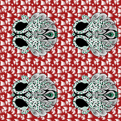 Motif pattern on texture backgroud