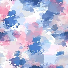 Abstract watercolor pattern in pink, blue and gray colors.