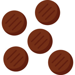 Barbecue Flat Illustration