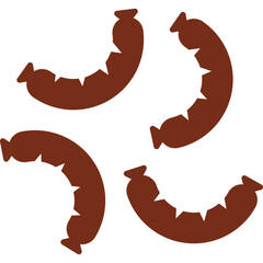 Barbecue Flat Illustration