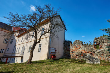 Fototapeta premium View on Uzhhorod Castle in Ukraine