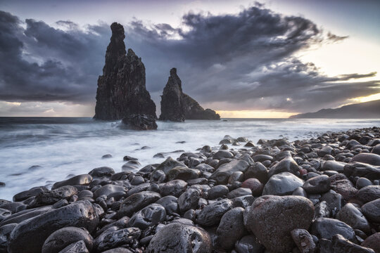Ribeira da Janela Rock in long exposition