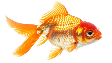 Fototapeta premium orange and gold goldfish