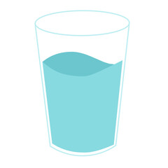 A glass of mineral water