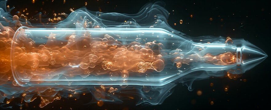 Forensic X-ray of a bullet wound, clear entry and exit points, high detail