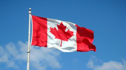 Canada national flag illustration generated by ai