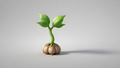 3D Plant isolated on white background