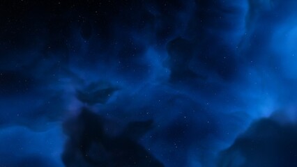 Obraz premium Space of night sky with cloud and stars