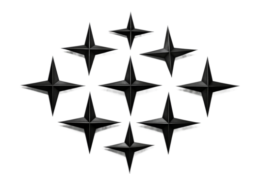 The Midnight Gathering of Stellar Souls on a White or Clear Surface PNG Transparent Background.