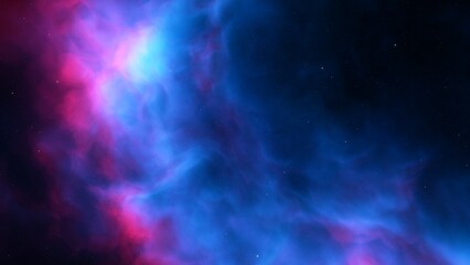 Naklejka premium Space illustration with a color glow 