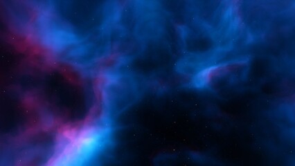 Fototapeta premium Space illustration with a color glow 